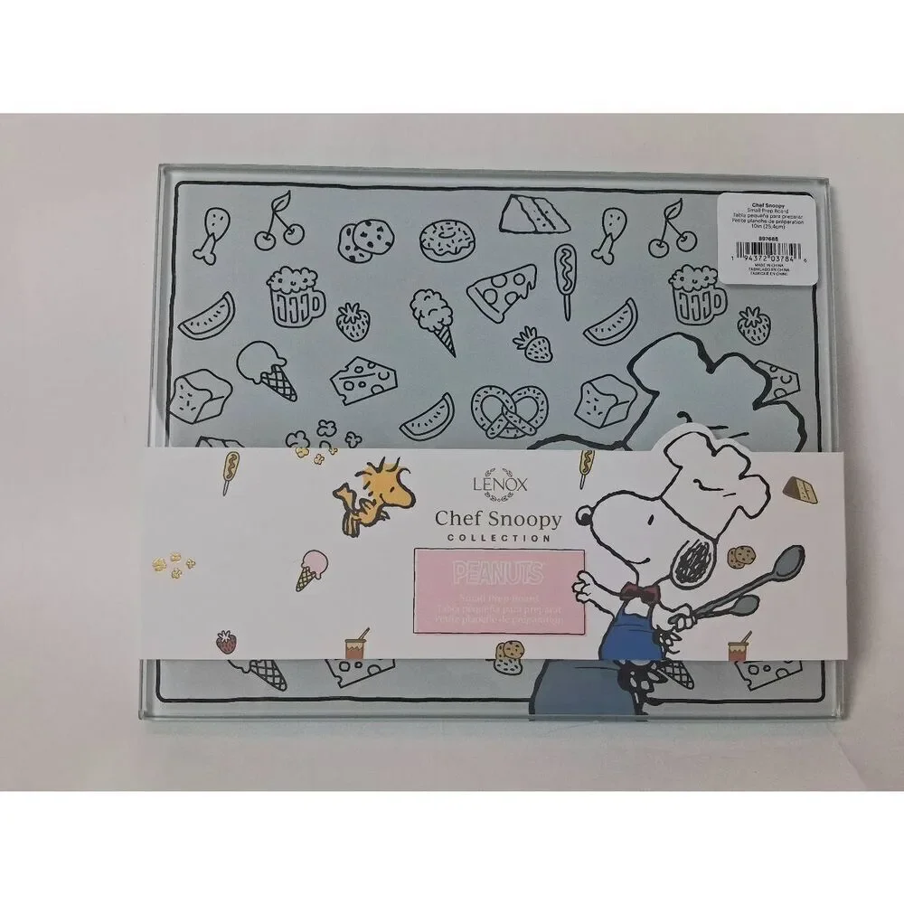 LENOX Chef Snoopy Collection Small Prep Board Peanuts-NWT 10x8'